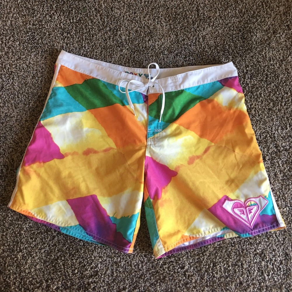 Swim board shorts.