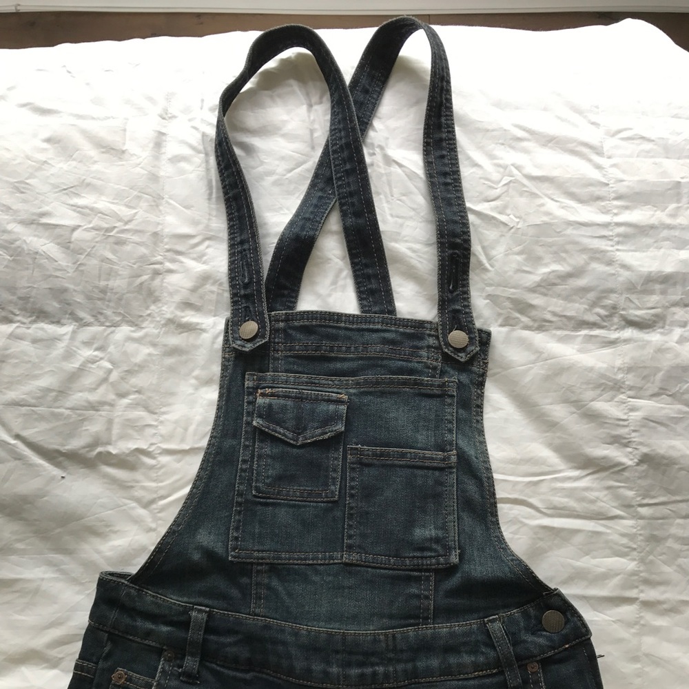 Free People Denim Overalls