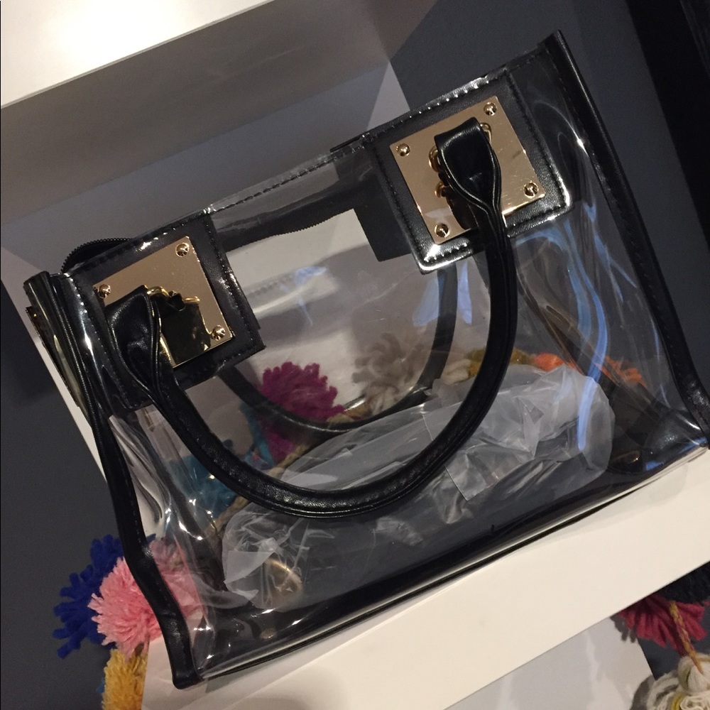 Clear plastic purse