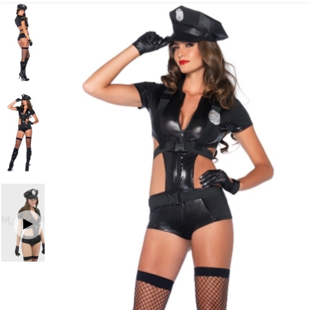 Sexy Women's Cop Policeman Costume XS Halloween