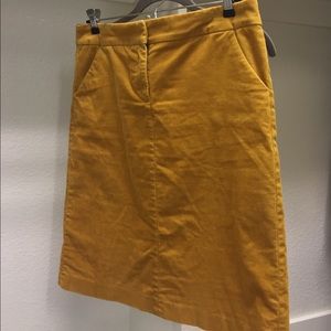 Corduroy pencil skirt