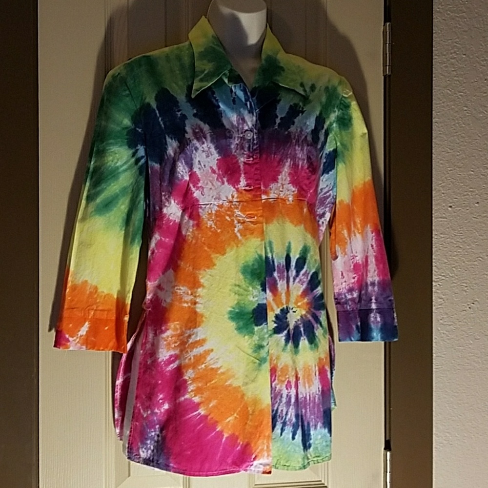 TYE DYE one of a kind blouse