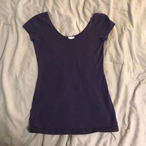 Garage small low back purple shirt