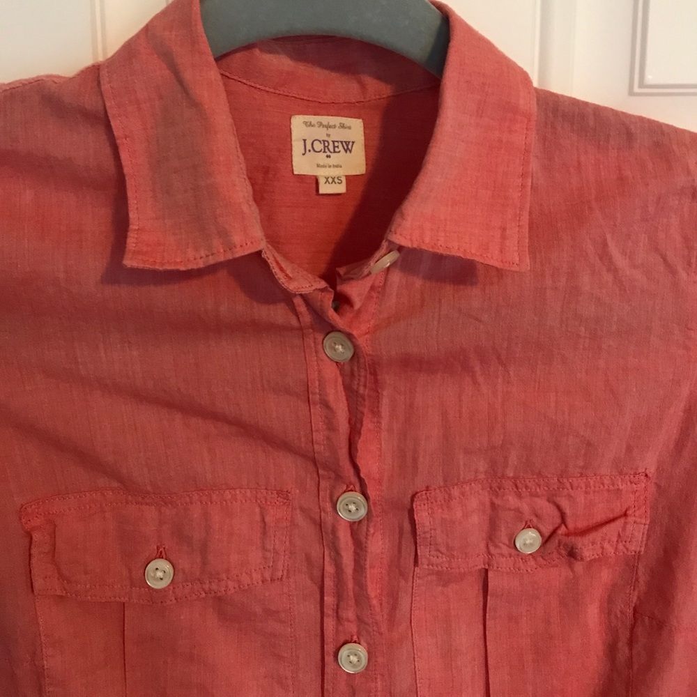 Linen J.Crew "The Perfect Shirt" Button Down