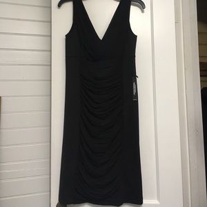 NWT WHBM "instantly slimming" ruche front dress