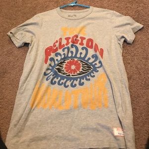 Grey true religion shirt