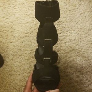 Brand New Black Sandal Heels Size 9 NWOT