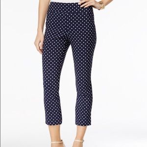 Charter Club polka dot crop pants