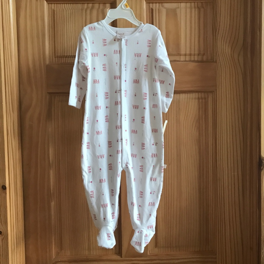 Oshkosh PJ Baby Pink Bunny One Piece 12 Month Girl