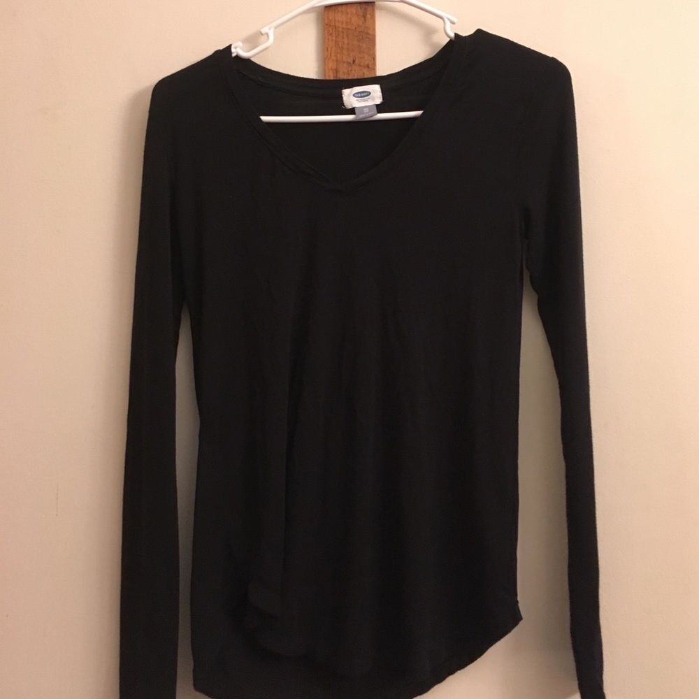 Black long sleeve top
