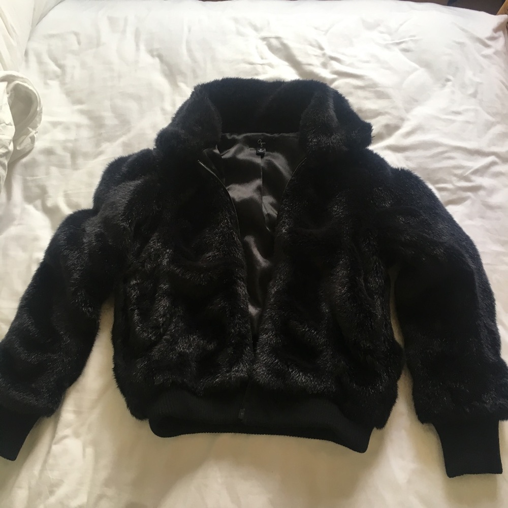 Faux Fur Black Jacket