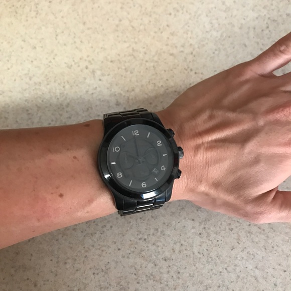 Michael Kors Accessories - Michael Kors Runway Watch All Black