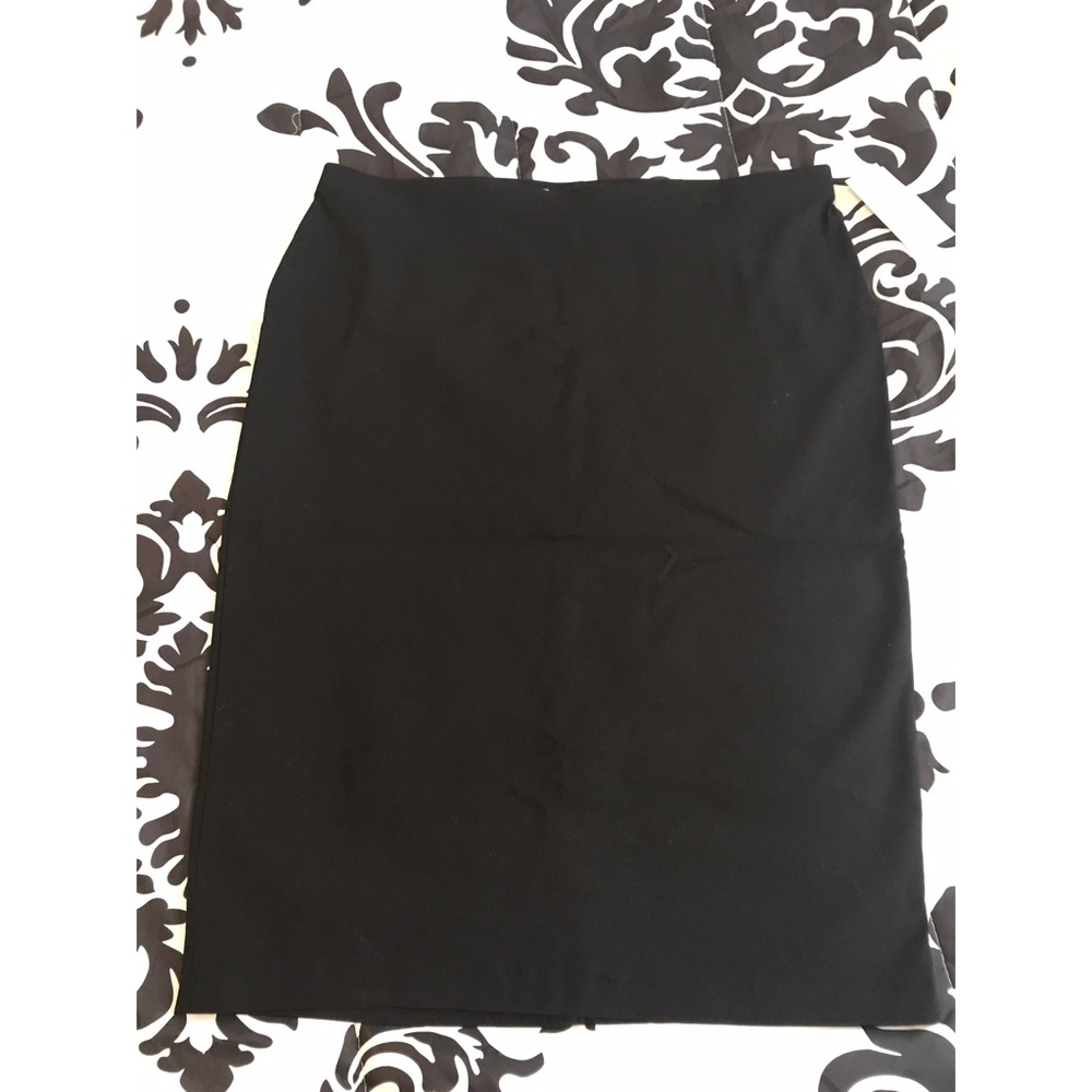 Sleek black pencil skirt