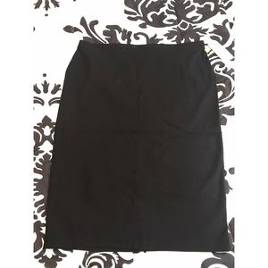 Sleek black pencil skirt