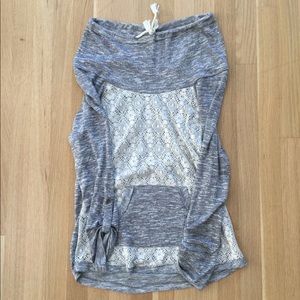 Crochè Buckle Cowl Neck sweater