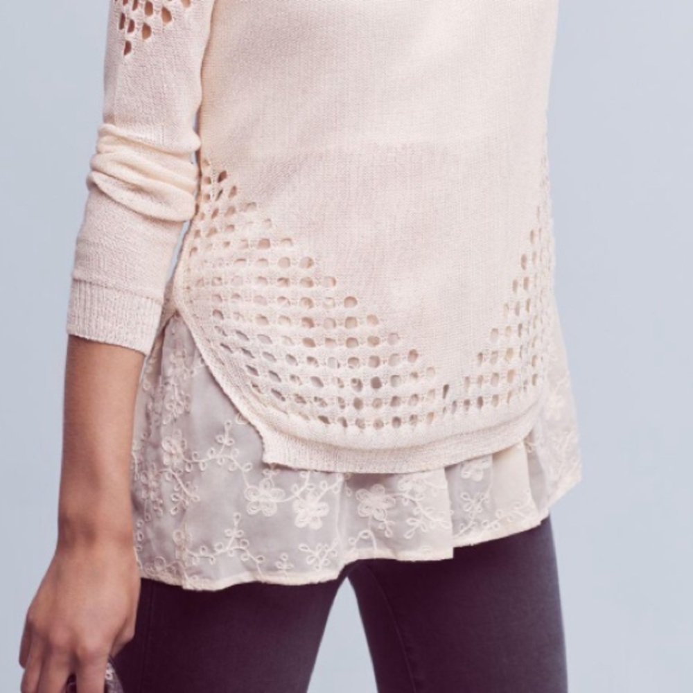 Anthropologie Layered Fiona Pullover! - Picture 5 of 6