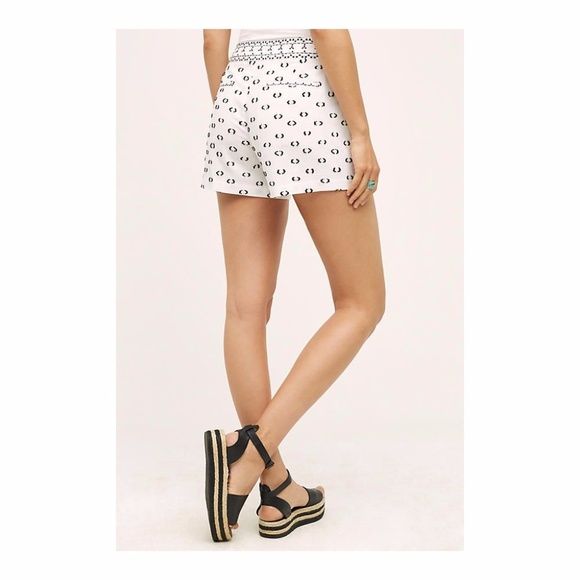 New Anthropologie HEI HEI Tailored Clipdot Shorts - Picture 3 of 8