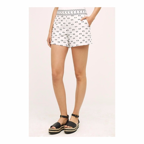 New Anthropologie HEI HEI Tailored Clipdot Shorts - Picture 4 of 8