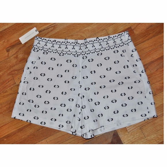 New Anthropologie HEI HEI Tailored Clipdot Shorts - Picture 6 of 8