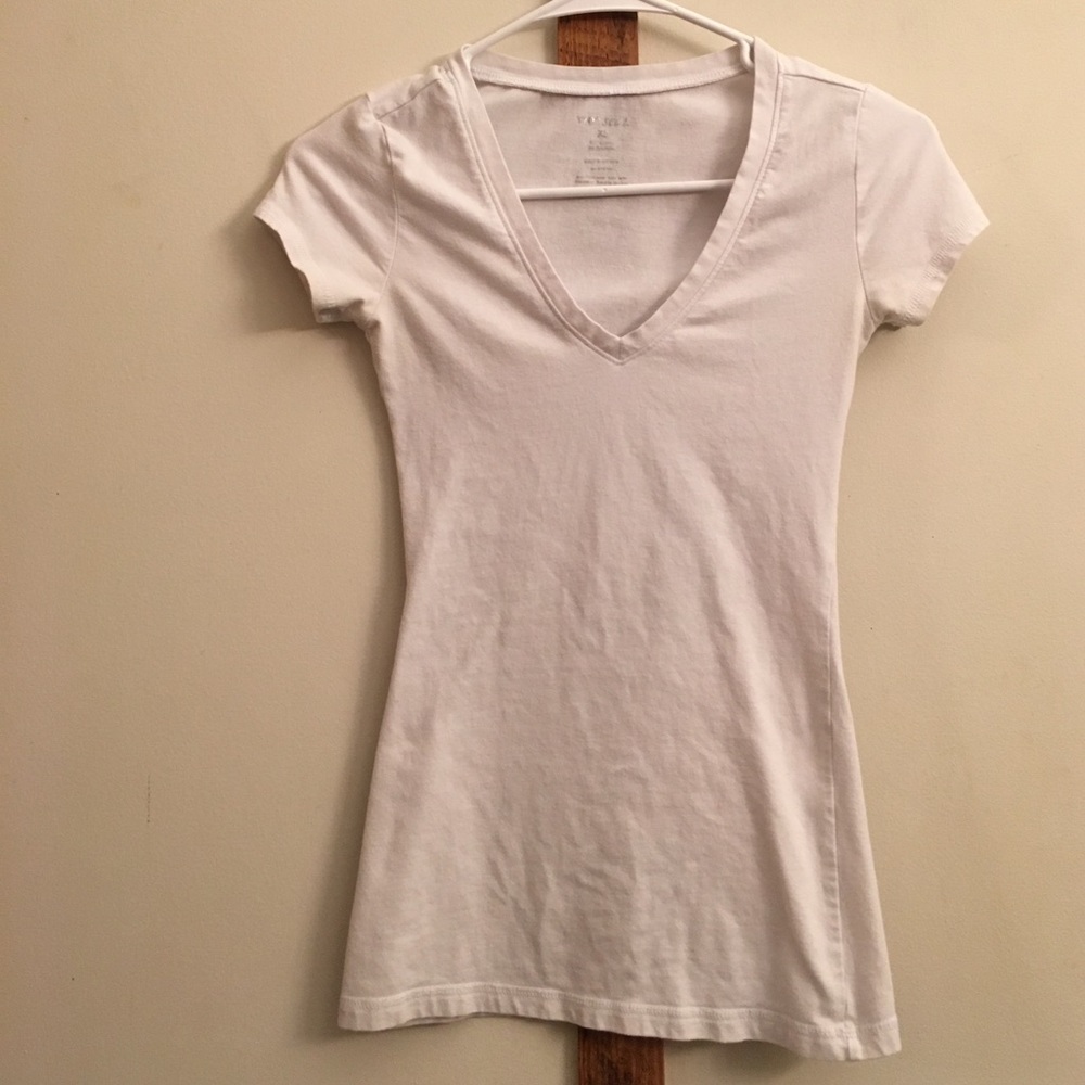 White v neck top