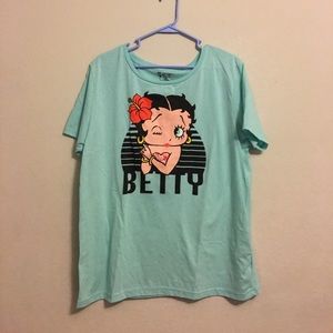 Tropical Betty Boop tshirt