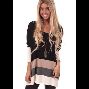 Color block tunic