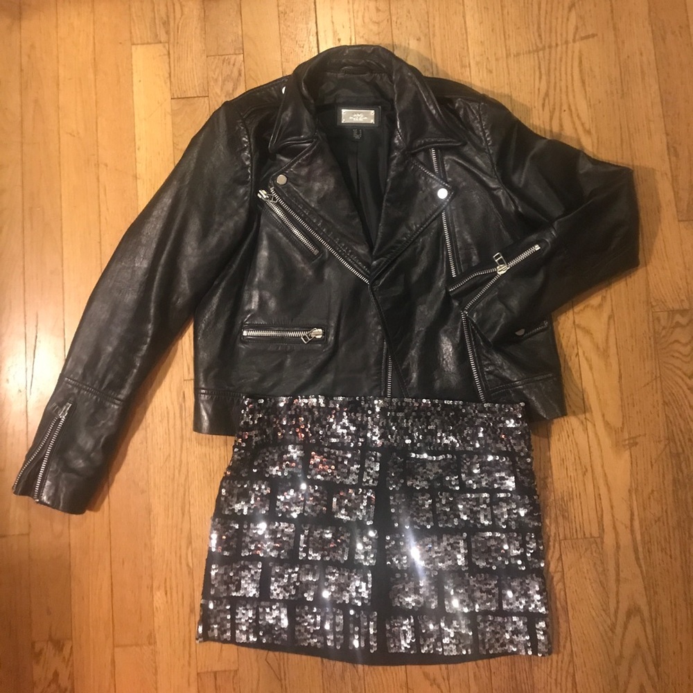 Lux sequined mini skirt