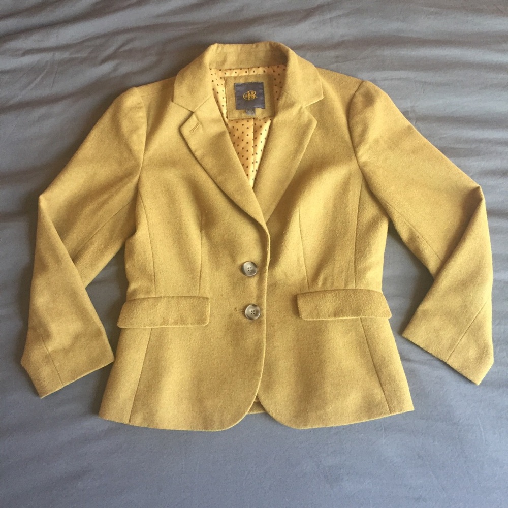 The Limited OBR Lined Mustard Colored Blazer XS