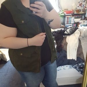 Army green vest