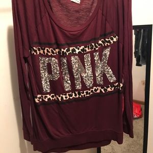 Pink long sleeve top