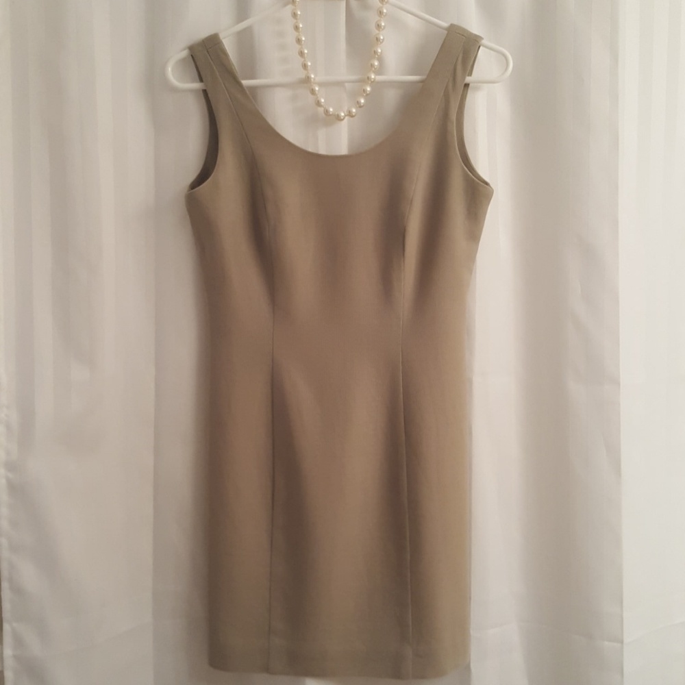 Classic Wool Crepe Shift Dress