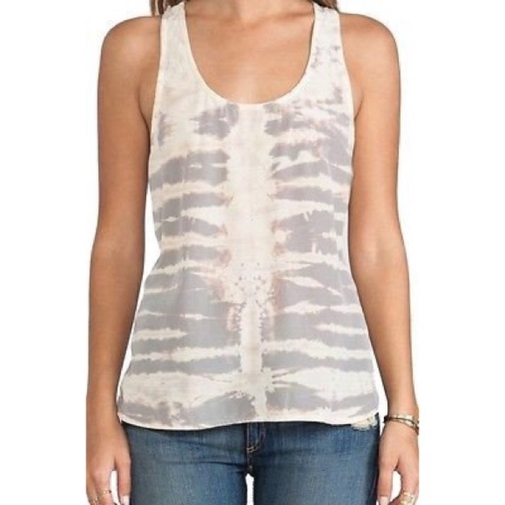 Gypsy 05 Silk Tie-Dye Razor-Back Tank