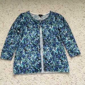 Talbots pure cashmere size S 3/4 sleeve cardigan