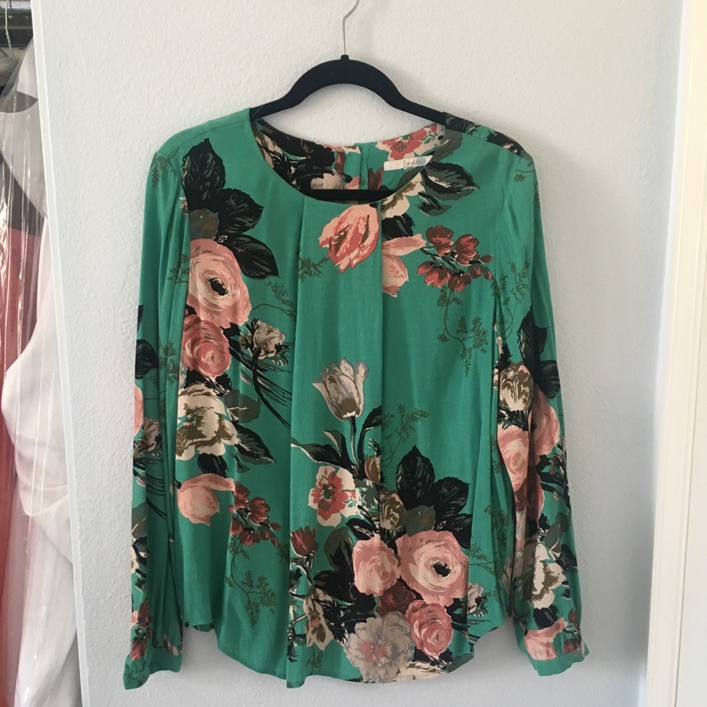 Fun and Sophisticated Floral Blouse