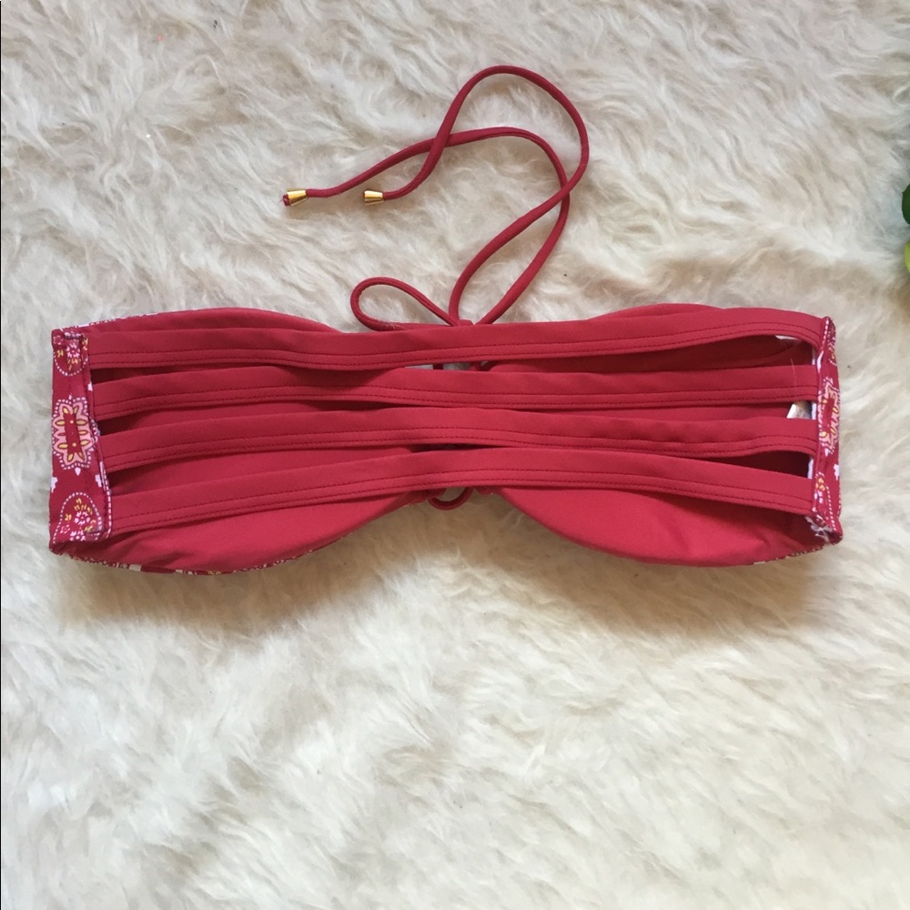 SALE 💚 Lovers + Friends Paisley Tie Bandeau Bikini Top - Picture 5 of 8