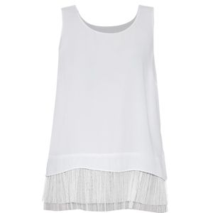 Elizabeth & James Silk and Tulle Top