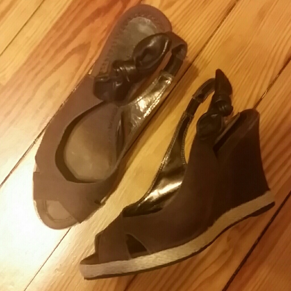 Brown Wedge Sandals