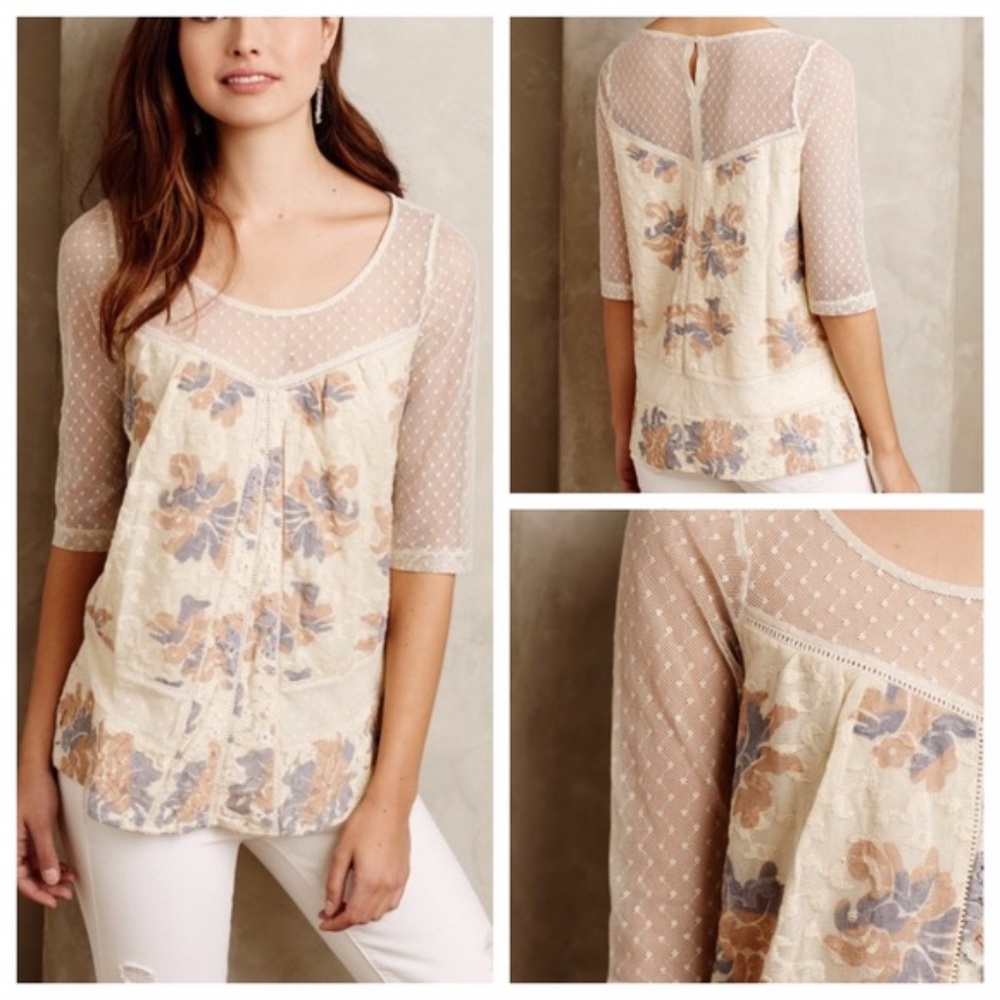 Anthropologie Anja Blouse by Meadow Rue