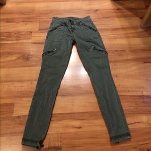 Light army green skinny army/cargo pants