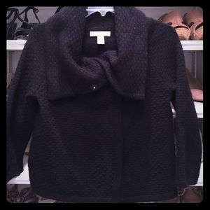 Banana Republic black button up shawl
