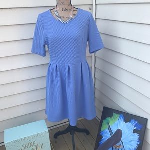 Purple Dress with 3/4 Sleeves