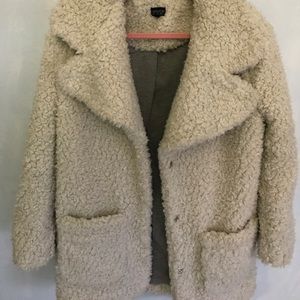 Gorgeous Topshop Teddy White Coat Gorgeous Topshop Teddy White Coat