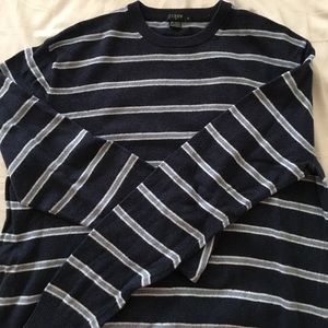 EUC. Men's J.Crew crew neck sweater with stripes.
