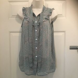Forever 21 sleeveless ruffle top