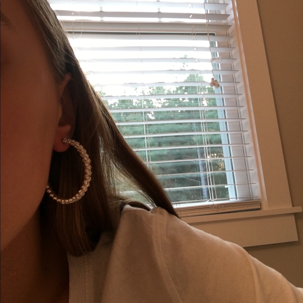 Sterling silver hoop earrings