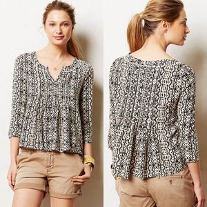 Anthropologie Vanessa Virginia mahdia peasant top