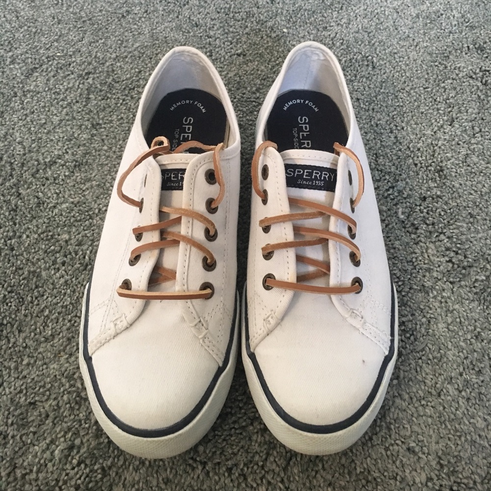 White Sperry Top-Sider