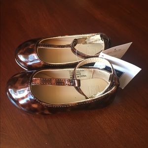 Janie and Jack Leopard Flats