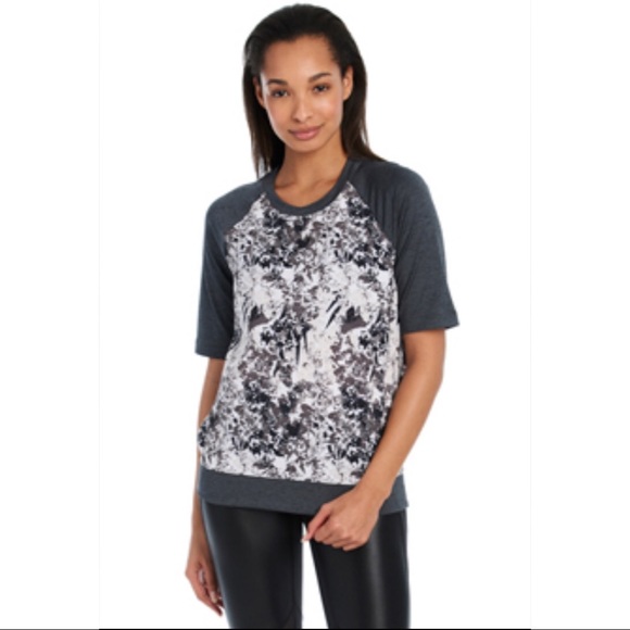 Lole Tops - NWT Lolë Zaida top charcoal gray flowers Lole Tops - NWT Lolë Zaida top charcoal gray flowers