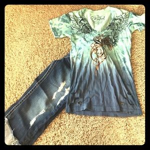 Affliction Sinful Tshirt size medium